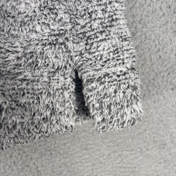 Soft Surroundings Gray Luxe Sherpa 1/4 Zip Pull Over Sweater Size XL Soft Comfy - Picture 7 of 9